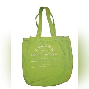 Marc Jacobs 2011 Lime Green Logo Tote